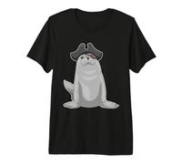 Foca Pirata Cappello da Pirata Maglietta Premium