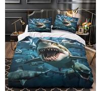 Foca sulla roccia Set Di Copripiumino Set di 3 Pezzi ultra microfibra stampa 3D con federa per cuscini con cerniera Scena subacquea fantasy copripiumino for bambini adulti ragazzi Double（200x200cm）