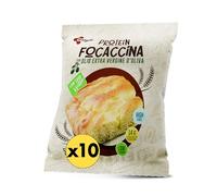 Focaccia Proteica Keto EatPro, 10 Focaccine Da 50g, 7% Carboidrati Netti, 26% Di Proteine, Focaccia Fit Olio Extra Vergine D'Oliva, Spuntini Proteici Low Carb, Keto Diet, Cibo Proteico