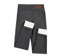 focagernod Leggings Caldi da Donna, in Pile, Tinta Unita, for Autunno e Inverno, prevengono Il Freddo, Vita Alta, Leggings Spessi in Velluto for Sollevare i Glutei(672 Gray,M)