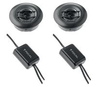 FOCAL COPPIA TWEETER A CUPOLA INVERTITA + CROSSOVER DAL KIT ASE-165 AUTO CAMION