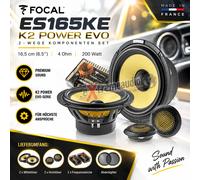 FOCAL ES165KE 16,5 cm (6.5") Set di altoparlanti componenti a 2 vie K2 POWER EVO