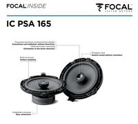 Focal IC PSA165 Altoparlante coassiale a 2 vie per Peugeot 308 SW 2013 > Ante...
