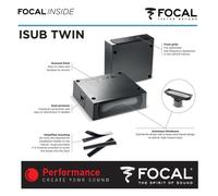 FOCAL ISUB TWIN Coppia Subwoofer Sotto Sedile Sub Compatto Passivo 100 W RMS