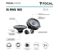 Focal ISRNS165 16,5 CM (6.5 ") Altoparlante Compatibile Con Dacia Veicoli
