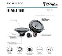 Focal ISRNS165 16,5 CM Altoparlante Renault Megane III Cc Di 2008 - 2016 Davanti