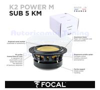 Focal SUB 5 KM K2 POWER M Subwoofer cono sandwich K2 145mm 400Watt 200W.rms