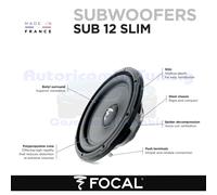 Focal SUB 12 SLIM Subwoofer per auto SLIM ultrapiatto da 12" (320mm) 560W