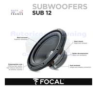 Focal SUB 12 Subwoofer per auto da 12" (320mm) da 4ohm 600W