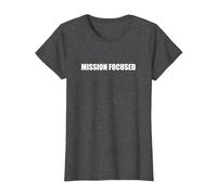 Focalizzato sulla Missione Maglietta, Donna, Grigio Scuro, XL