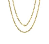 FOCALOOK Collana Catena Uomo Donna Acciaio Inossidabile, 3/6/9/12MM Collane Uomo Donna Argento Oro Nero Lunga 35-75CM, Collana Catena Cubana HipHop Rapper,Confezione Regalo