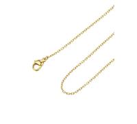 FOCALOOK Collana Donna e Uomo Catena Sottile 2 mm in Acciaio Inossidabile Catena di Ricambio per Pendente Argento/Nero/Oro/Rosa Lunghezza 45-70cm Catena Acciaiocon Confezione Regalo