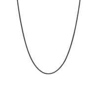 FOCALOOK Collana Donna Uomo Acciaio Inossidabile, Collana Catena Serpente Nero lunga 45cm, Catenina Acciaio Snake per Donna Uomo, Confezione Regalo