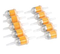 FOCCTS 10 pezzi gas Inline filtri carburante universale benzina Inline filtrazione Speed Quick Fuel Filter Fits 6 - 8 mm moto macchine auto