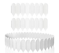 Focenat 10 Pezzi Bordo da Giardino in Plastica, 4m Bordura per Prato, Recinzione Giardino Decorativo, Bordature per Aiuola Flessibile, Bordatura Giardino per Aiuole e Prati Bordo, 15 cm di Altezza