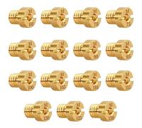 Focenat 15 Pcs Set di Ugelli per Carburatore, M5 60-130 Getti Carburatore per Carburatore Dellorto, Carburatore PHBG, Scooter Moto, 60, 65, 70, 75, 80, 85, 90, 95, 100, 105, 110, 115, 120, 125, 130
