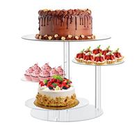 Focenat 4 Livelli Alzata per Cupcake, Alzata Per Torte Display Stand, Supporto per Torte, Alzate per Dolci e Frutta, Decorazione a Vassoio Gradini, per Nuziali Compleanno Partito Buffet Baby Shower