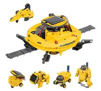 Focenat 6 in 1 STEM Solar Robot Kit, Giocattoli Robotici Solari, Robotici Solari Giocattoli Educativi, Energia Solare Robot Kit, Giocattoli di Esperimenti Assemblaggio Fai da Te per Bambini 8-16 Anni
