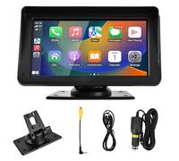 Focenat 7" Monitor Touch Screen Auto Stereo Radio,Autoradio Portatile con Wireless A-pple Carplay Android Auto,Car Audio Radio con Bluetooth,Controllo Vocale,GPS,per auto,navigazione Bluetooth
