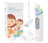Focenat Aspiratore Nasale Elettrico Neonato con 5 Livelli Di Aspirazione, Pulisci naso per bambini, Succhia naso per bambini con luce LED e Musica Funzione, Succhia Moccio Automatico per Bambini