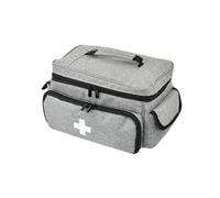 Focenat Borsa Medica Vuota, Kit di Pronto Soccorso Portatile, Borsa Pronto Soccorso Viaggio, Kit Primo Soccorso Impermeabile, Borsa per Farmaci per Casa, Ufficio, Esterno, Grigio
