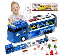 Focenat Camion giocattolo per bambini,Bisarca giocattolo con macchine,Camion con macchinine dentro,per Bambini 3 4 5 6+ Anni