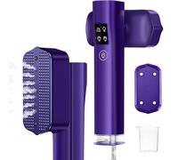 Focenat Ferro da Stiro Verticale, 2 in 1 Steamer Portatile a Secco e a Vapore 1200W, Ferro da Stiro da Viaggio con Display LED, Serbatoio da 100 ML, 4 Modalità, per Viaggi e a Casa (Viola)