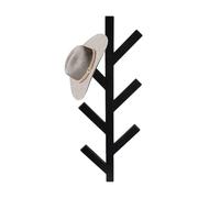 Focenat Ganci Appendiabiti Attaccapanni da Muro in Metallo, 41cm Nero Appendiabiti da Parete con 6 ganci, Ganci Attaccapanni da Muro Moderno, Cappotto Asciugamano Gancio per Giacche, Cappotti Cappelli