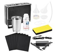 Focenat Rinnova Fari Auto Kit Lucidatura, 800g Lucida Fari Auto, Scatola degli Strumenti, Kit Polimero per Fari, Kit di Riparazione fari per Rigenera Fari Riparazione Graffi Ingiallimento/Sfocatura