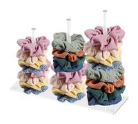 Focenat Supporto per Scrunchies in Acrilico a 3 Animali, Organizer per Accessori Capelli, Trasparente, per Donne, Ragazze, Regali Alla Moda, Cravatta per Capelli,Cupporto,Accessori per Capelli Display
