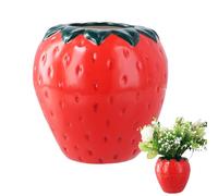 Focenat Vaso di Fragole, Vaso di Ceramica Vintage, Vasi Decorativa di Fragole, Vaso Estetico Ceramica, Contenitore per Fiore, Matrimonio Cena Tavolo Partito Soggiorno Ufficio,15x15 cm