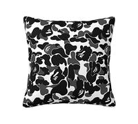Focfgve Federa decorativa quadrata per cuscino per letto, divano, federa con cerniera per la decorazione della casa, 45,7 x 45,7 cm