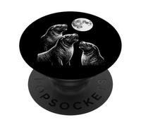 Foche Che Ululano Alla Luna PopSockets PopGrip Adesivo