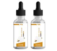 FOCJUK 2 Pezzi Bee Venom siero contro le rughe, veleno d'api, siero intensivo anti-invecchiamento per levigare rughe, rassodante la pelle, linee e macchie di pigmento sul viso