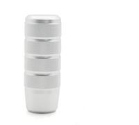 FOCKCPGEGV Gear Shift Knob Leva del cambio manuale Poer antiscivolo in lega di alluminio con rullo a di fiore, maniglia della testa del cambio blu iridescente(Silvery)
