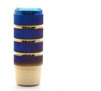 FOCKCPGEGV Gear Shift Knob Leva del cambio manuale Poer antiscivolo in lega di alluminio con rullo a di fiore, maniglia della testa del cambio blu iridescente(Burnt Blue)