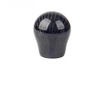 FOCKCPGEGV Gear Shift Knob Pomello del cambio in fibra di carbonio, maniglia del cambio adatta per Cruze, per Forte, Baojun, Verna, per Fiesta, accessori per interni auto(Black)