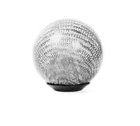 FOCKCPGEGV Gear Shift Knob Pomello del cambio in fibra di carbonio per auto, a sfera rotonda, maniglia della leva, testa(Silver)