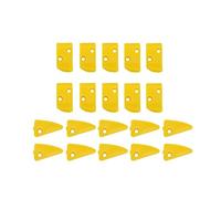 FOCKCPGEGV Inserti triangolari per dita di protezione senza leva in plastica gialla da 20 pezzi per smontagomme Supporto piastra navigazione moto
