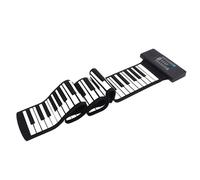 Focket 88 Tasti Roll -up Pianoforte, Tastiera Elettronica Portatile con Display LED funzionalità MIDI 128 Toni 128 Ritmi 15 Canzoni Dimostrative, Batteria Ricaricabile Costruita per