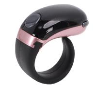 Focket Anello Contatore Intelligente, Contatore Elettronico Multifunzionale a Chiave Grande con Schermo Ruotabile e Design con Chiusura sicuras, per la Preghiera dei Musulmani, la (Oro rosa)