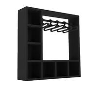 Focket Armadio per Vestiti per Bambole, Organizzatore di Stoccaggio per Bambole Portatile con 10 Grucce e Ripiani Aperti, Espositore per Accessori per per Accessori per Casa delle, Cappelli, Scarpe
