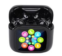 Focket Aurnoschi di Traduzione in Lingua AI, Auricolari Traduttori di 140 Lingue, Riduzione del Rumore nel Traduttore Touchscreen in Tempo Reale per Viaggi, Business, Apprendimento (BLACK)