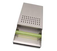 Focket Battitacco per caffè, Cassetto Rimovibile in Acciaio Inossidabile con Base Antiscivolo Busta per Disco per caffè, Busta per Fondi di con Barra Rimovibile per Macchine da (SILVER)