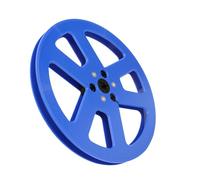Focket Bobina a Nastro Vuoto da 1/4 da 7 Pollici, Plastica ABS Premium con 6 Fori Antivento per la Bobina di Studio di Revox Ai Registri, il Nastro Open Universal Open (BLUE)