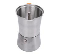 Focket Caffettiera per caffè, Caffettiera in Acciaio Inossidabile con Coperchio in Vetro Manico Resistente Al Fuoco per tè Al Latte Italiano (300ML)