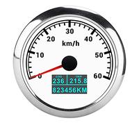 Focket Calibro del Tachimetro GPS da 85 Mm, Kit Contachilometri Digitale 3 in 1, 60 Km/h Viaggio Cog Chilometraggio Totale Auto Camion Moto Tachimetro GPS per Yacht Marino