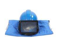 Focket Casco Sandbaster, Obiettivo a Doppio Strato con di Alimentazione Ad Aria Regolabile per Sabbiatura e Pittura a Spruzzo