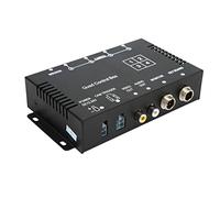 Focket Commutatore Video per Auto, 4 DC12V 24V Ingresso Ad Ampia Tensione Informazioni Sovrapposte Protezione di Sicurezza Splitter Video per Auto a 4, Scatola di Controllo Telecamera per la