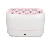Focket Detergente per Pennelli per Trucco Elettrico, 12 Fori Asciuga Pennelli per Trucco Multifunzionale Automatico Ad Asciugatura Rapida, Stendi per Cosmetici con Cavo USB per di Bellezza di Tutte le